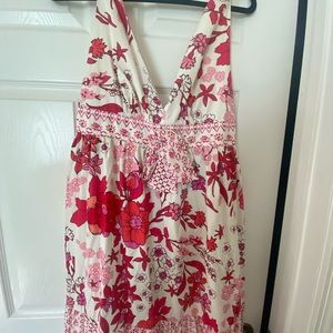 Pink and white maxi dress, never worn.